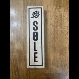 Sole beer tap wooden mancave breweriana​​